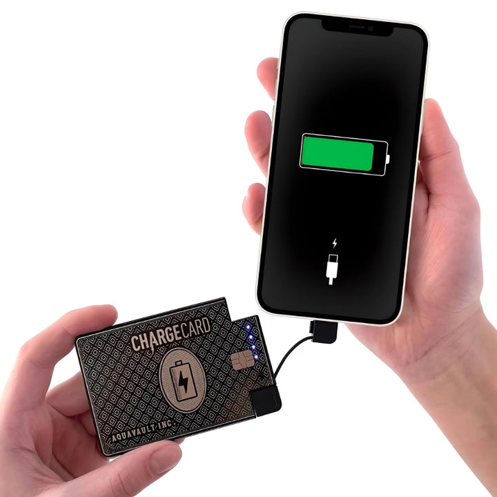 (BLACK) The Credit-Card-Size Portable Charger