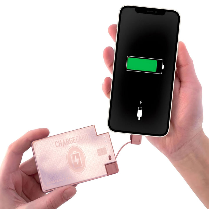 (ROSE GOLD) The Credit-Card-Size Portable Charger